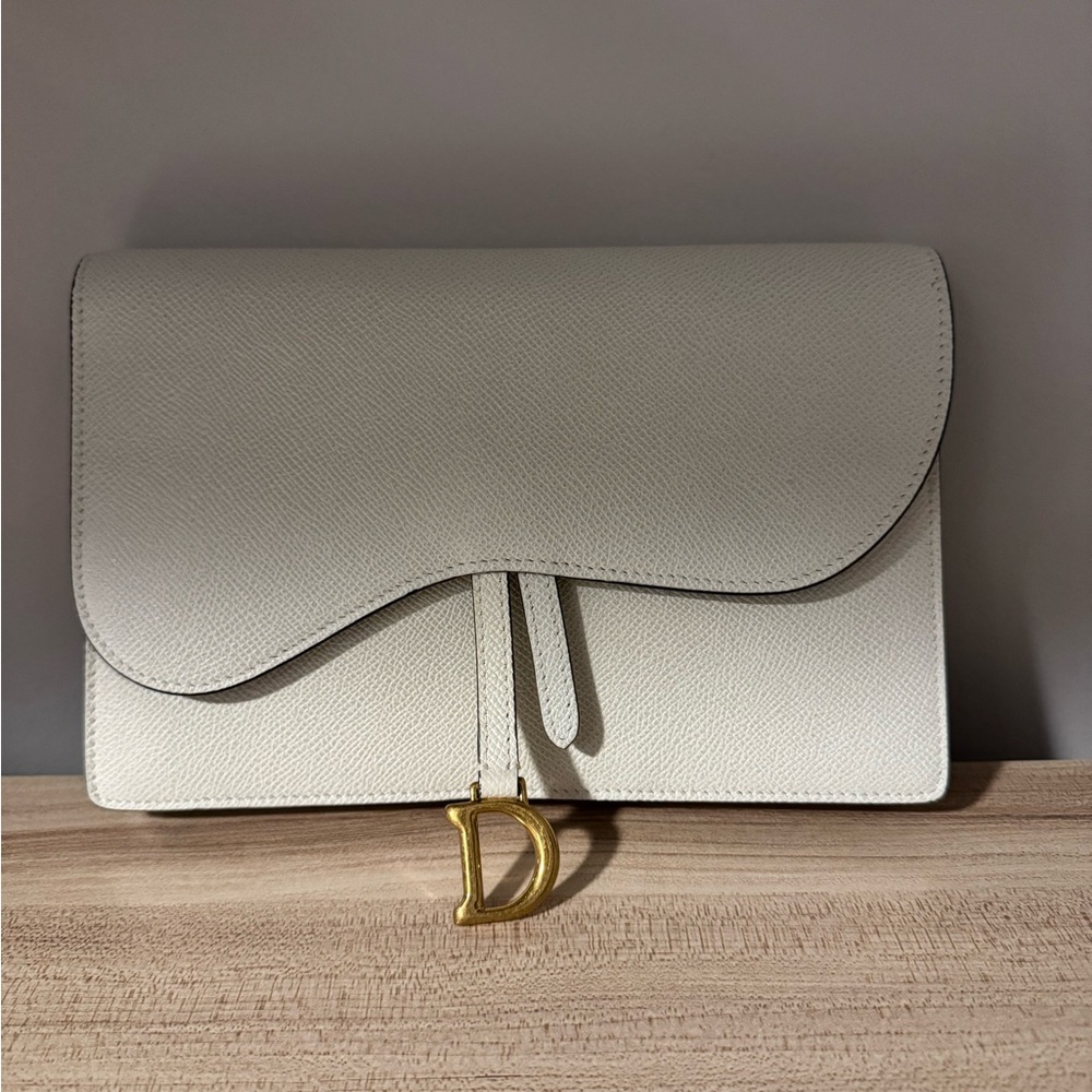 Dior Saddle Chain Pouch Crossbody